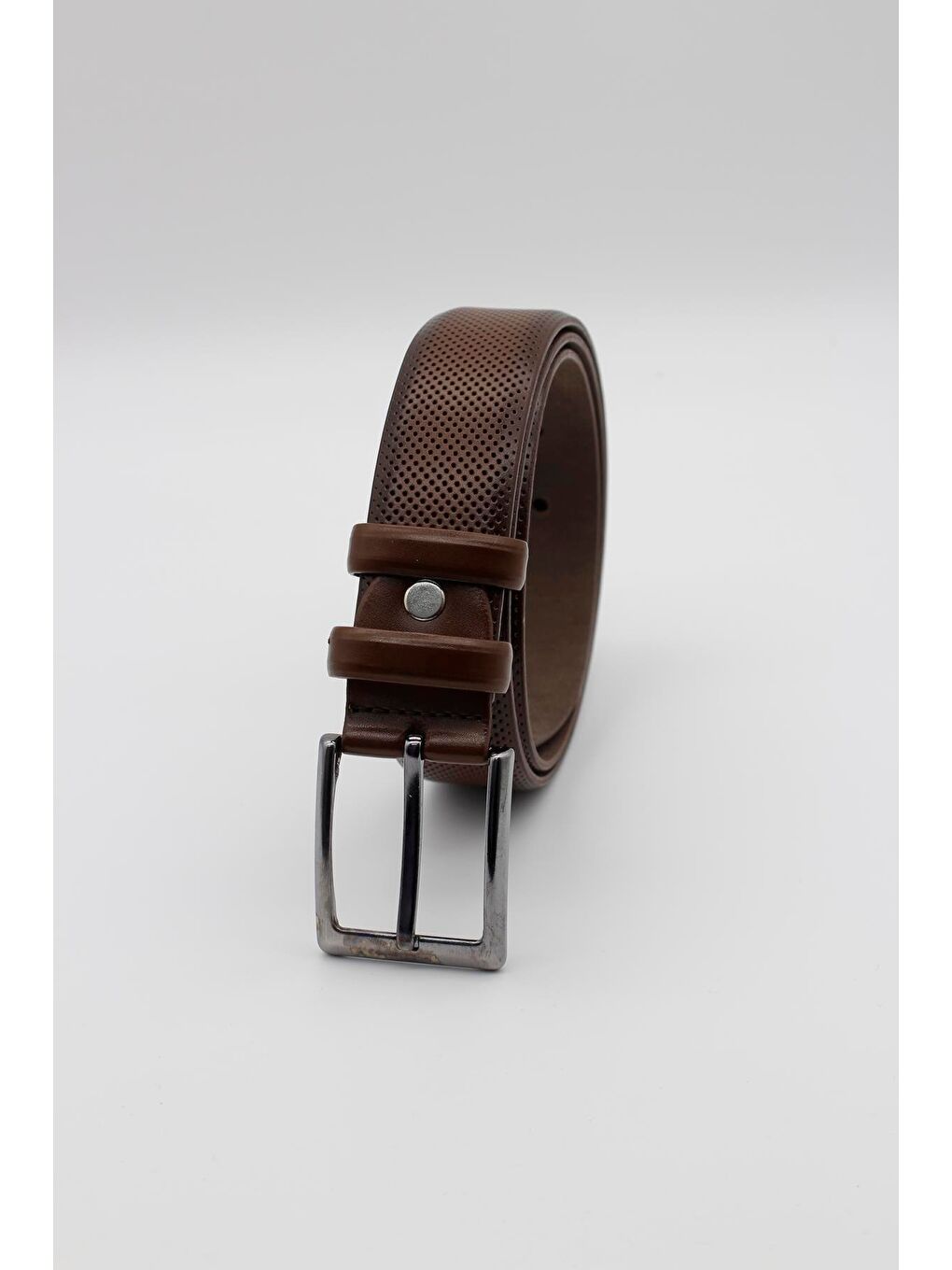 Koyu Kahverengi Tokalı Dikişli Kemer 1046240202