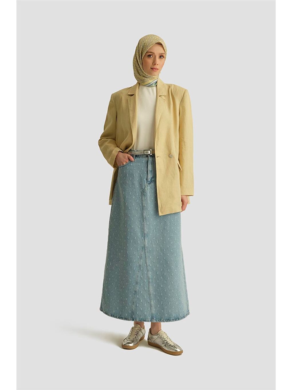 Denim Etek 25Yd9125 Mavi-1