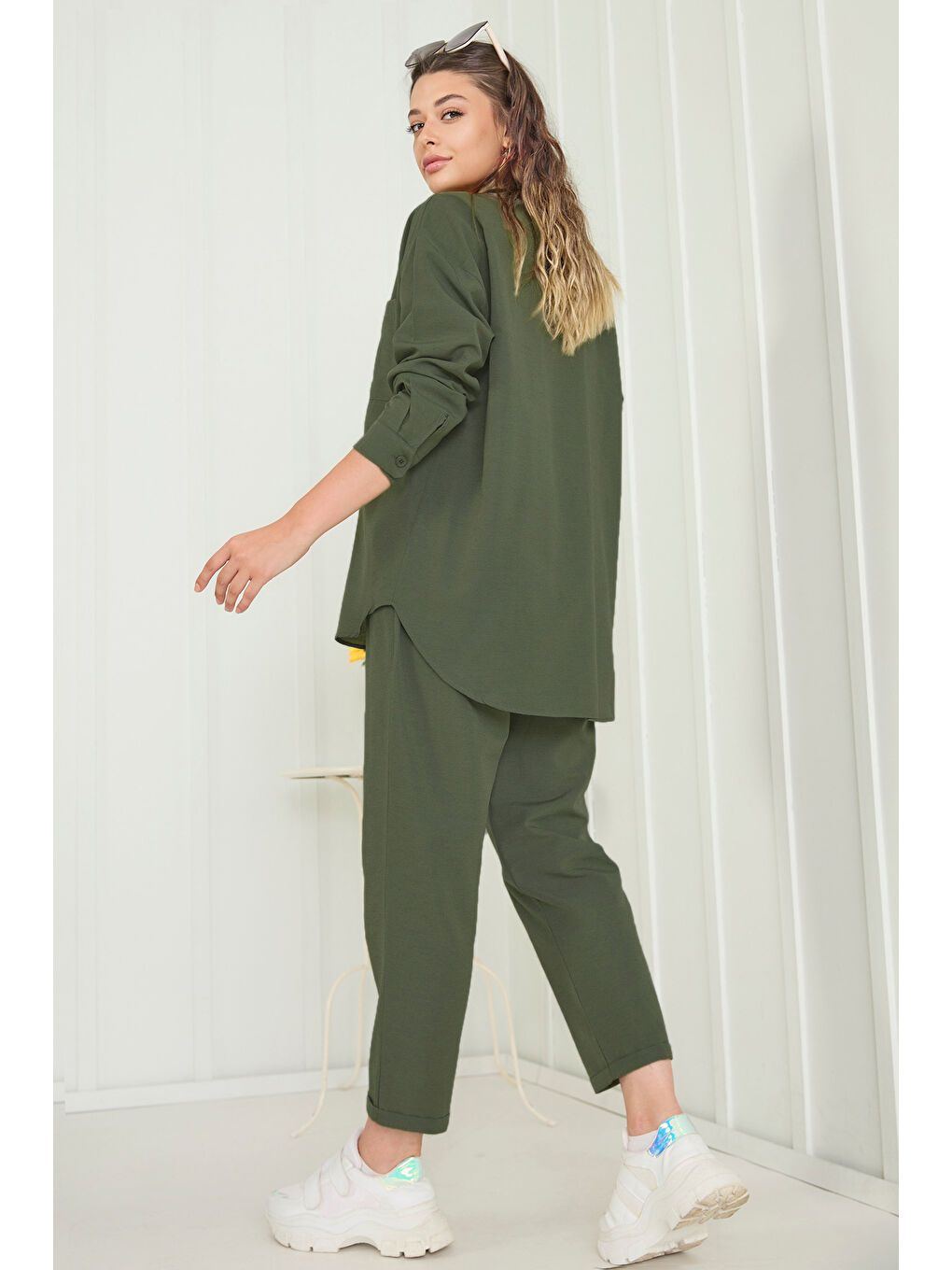 Tunık Pantolon İkili Takım Haki - 27086-4