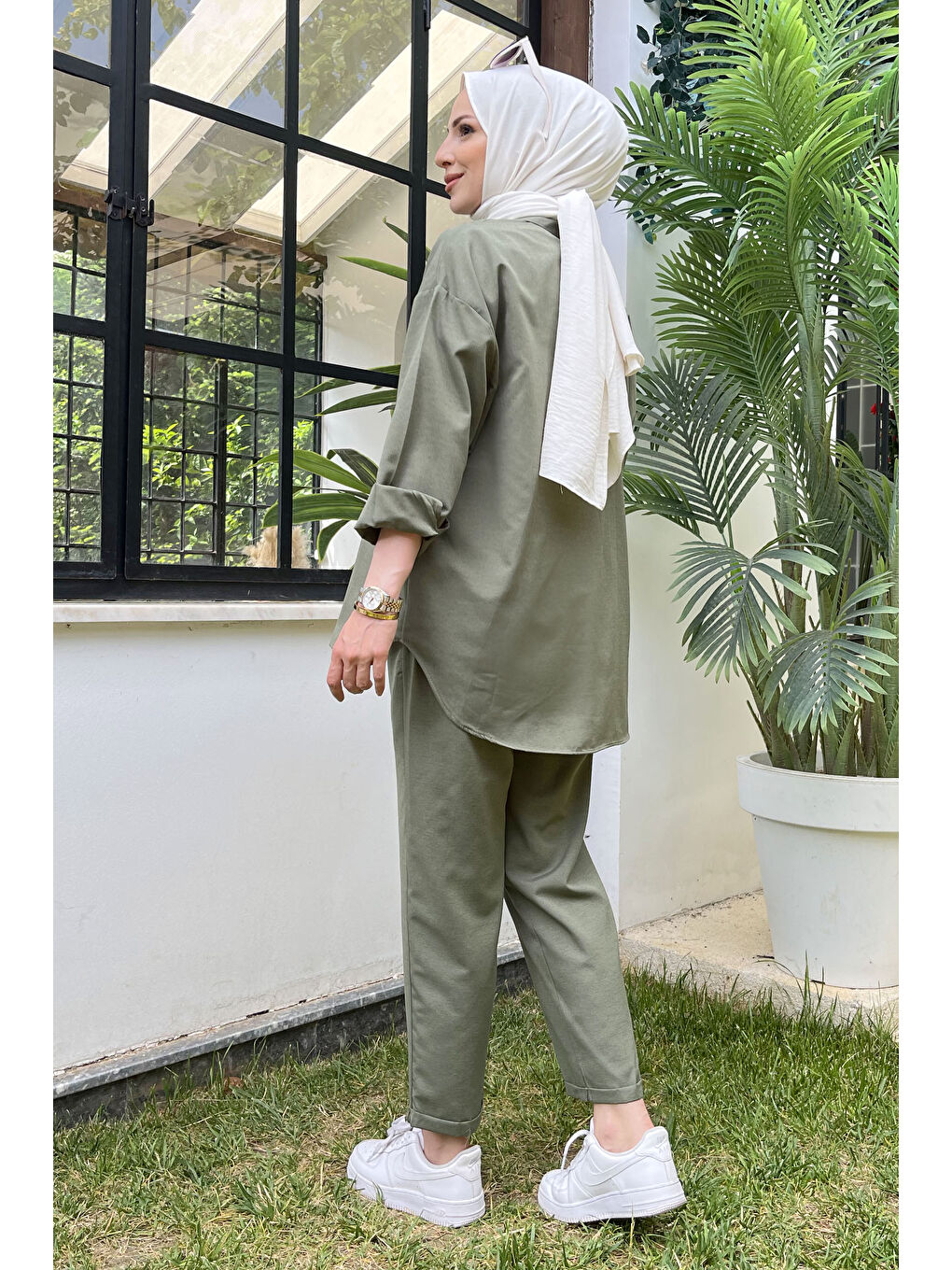 Tunık Pantolon İkili Takım Haki - 27086-6