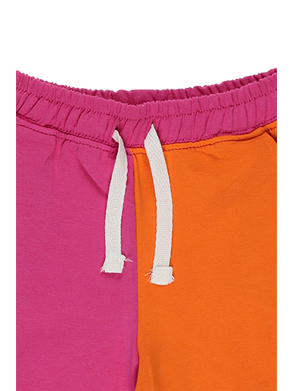 Kız Bebek Beli Lastikli Fuşya Örme Şort-2