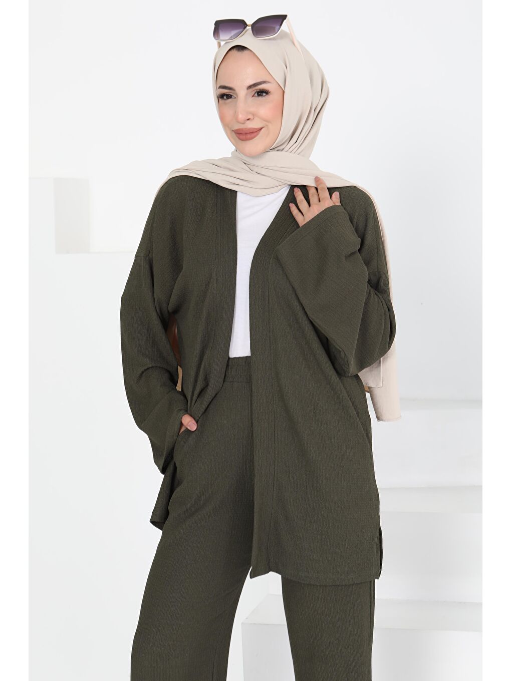 Cepli Kimono Takım Haki - 27131-1