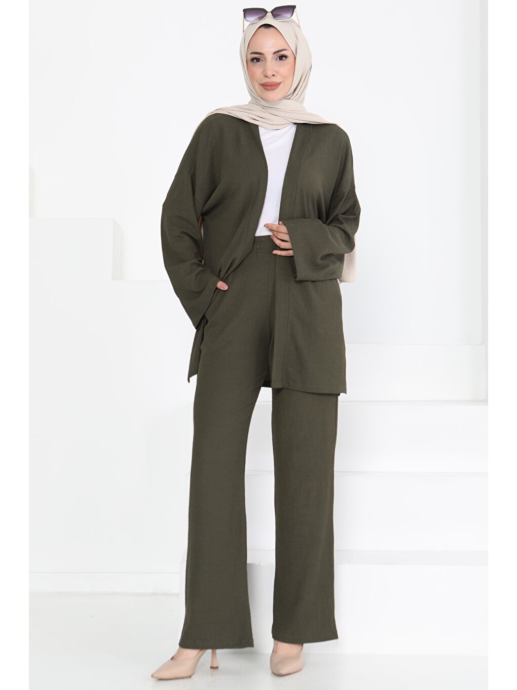 Cepli Kimono Takım Haki - 27131-2