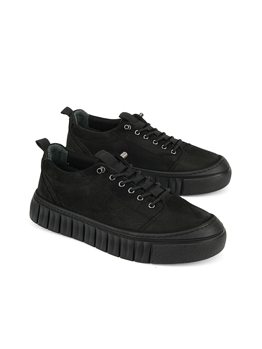 Erkek Hakiki Deri Sneaker 1631040zk2609 Siyah-3