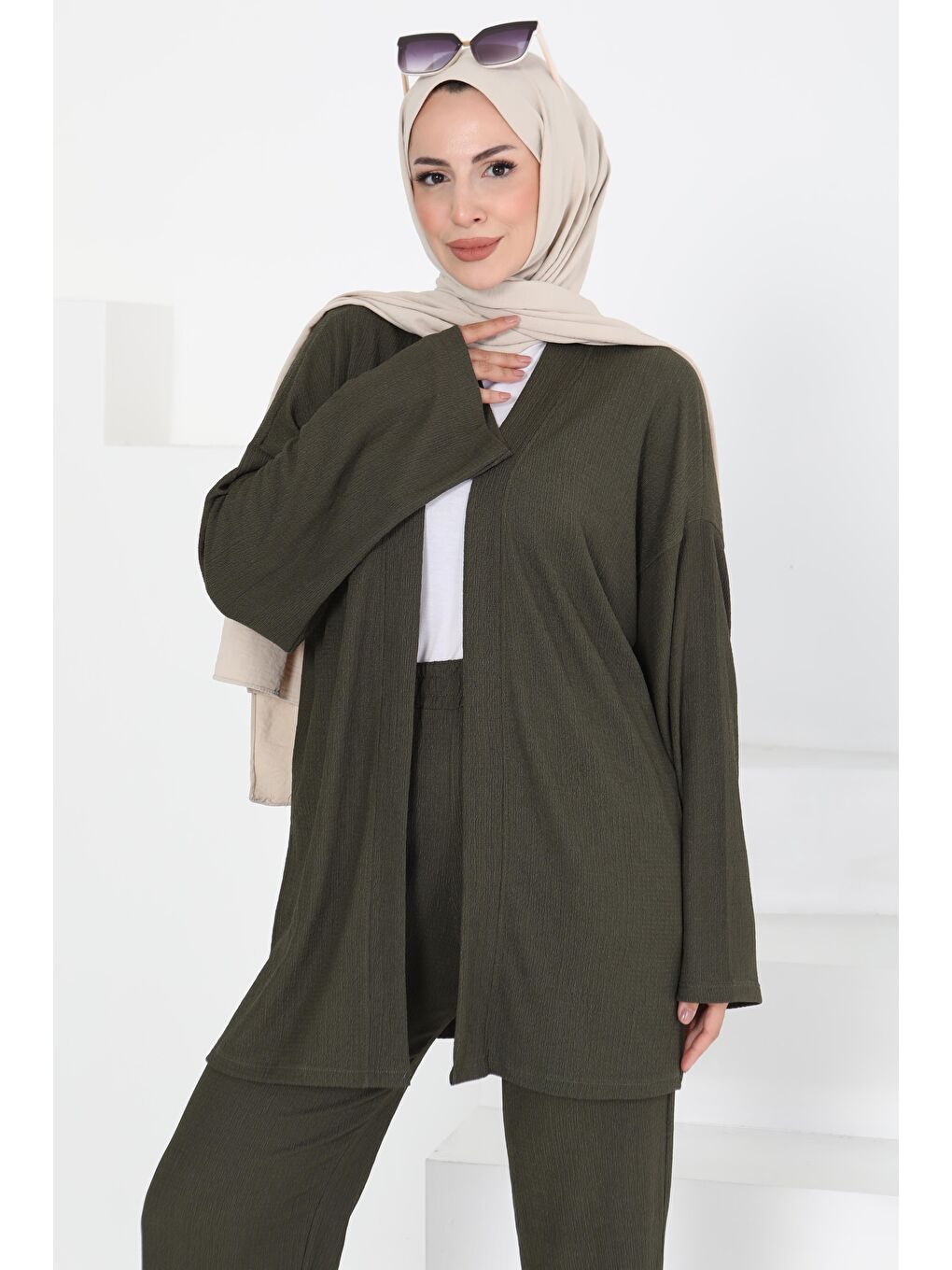 Cepli Kimono Takım Haki - 27131-3