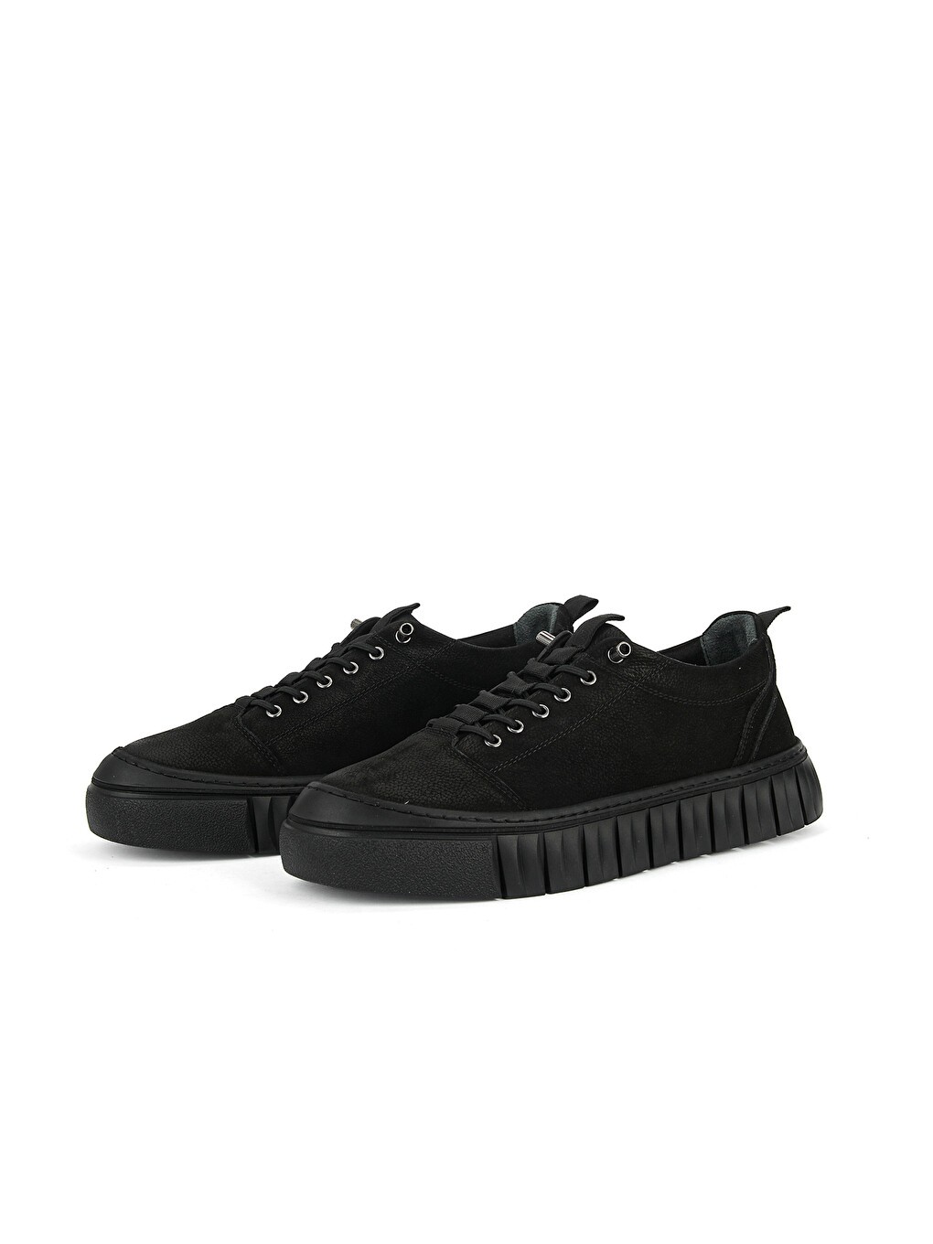 Erkek Hakiki Deri Sneaker 1631040zk2609 Siyah-6