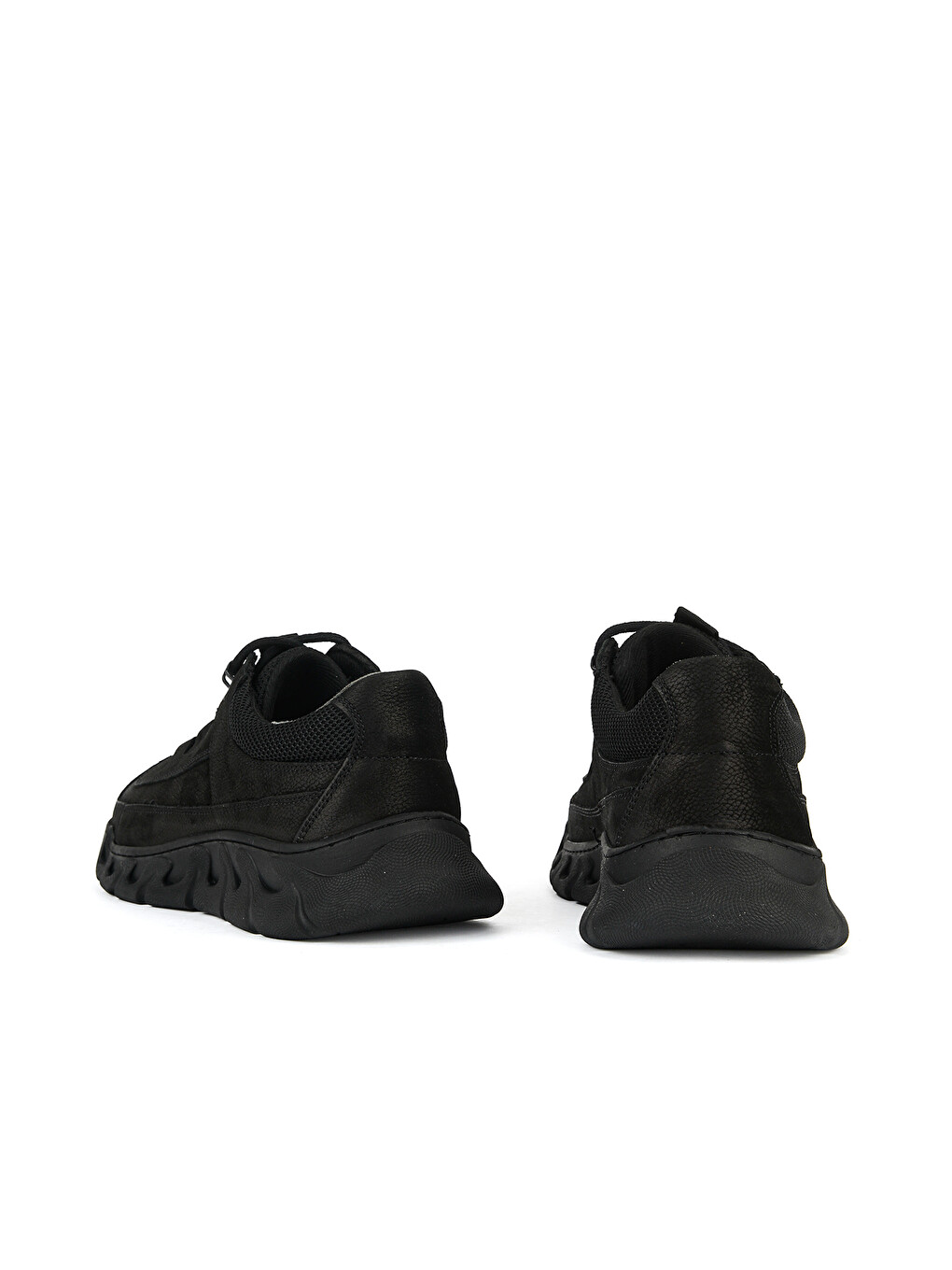 Erkek Hakiki Deri Sneaker 1631040zk2608 Siyah-2