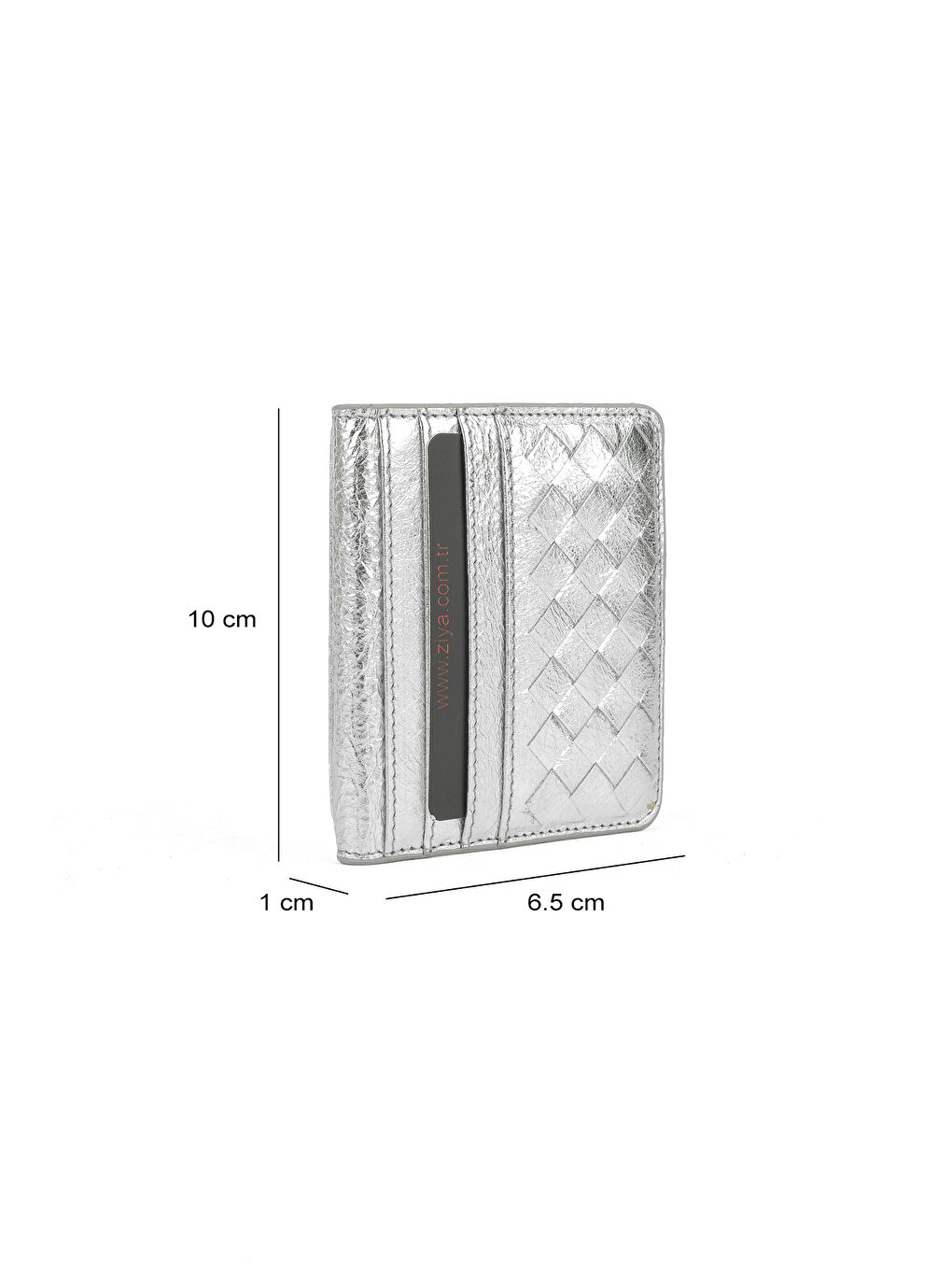 Gri Hakiki Deri Kartlık 1539852Z01 Gümüş-2