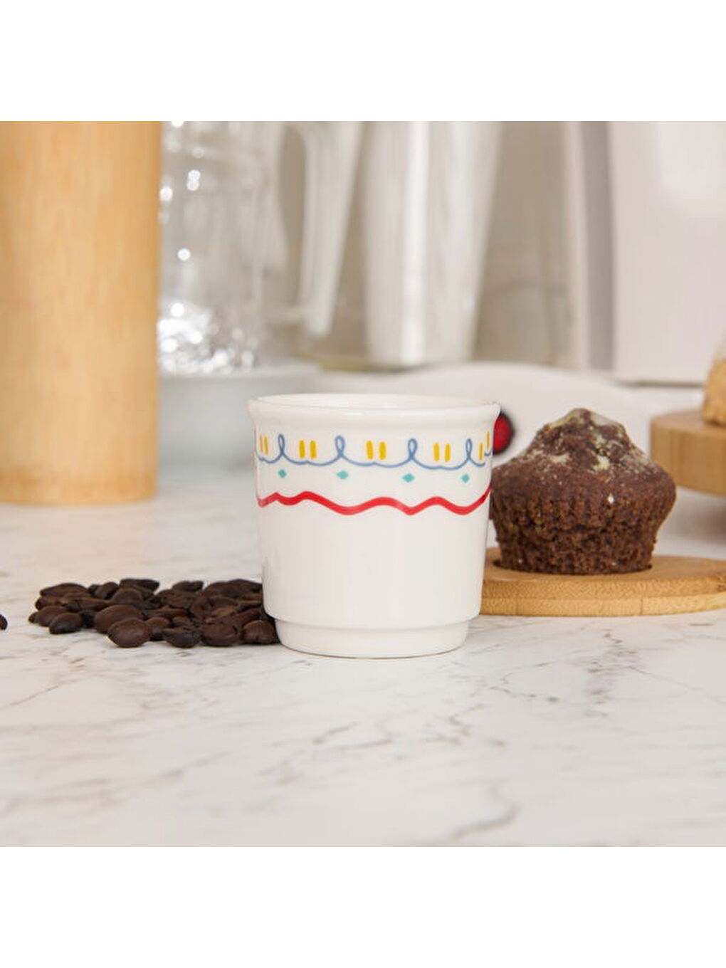 Karışık Kitchen Bonjour Espresso Fincanı - Renkli - 80 ml-1