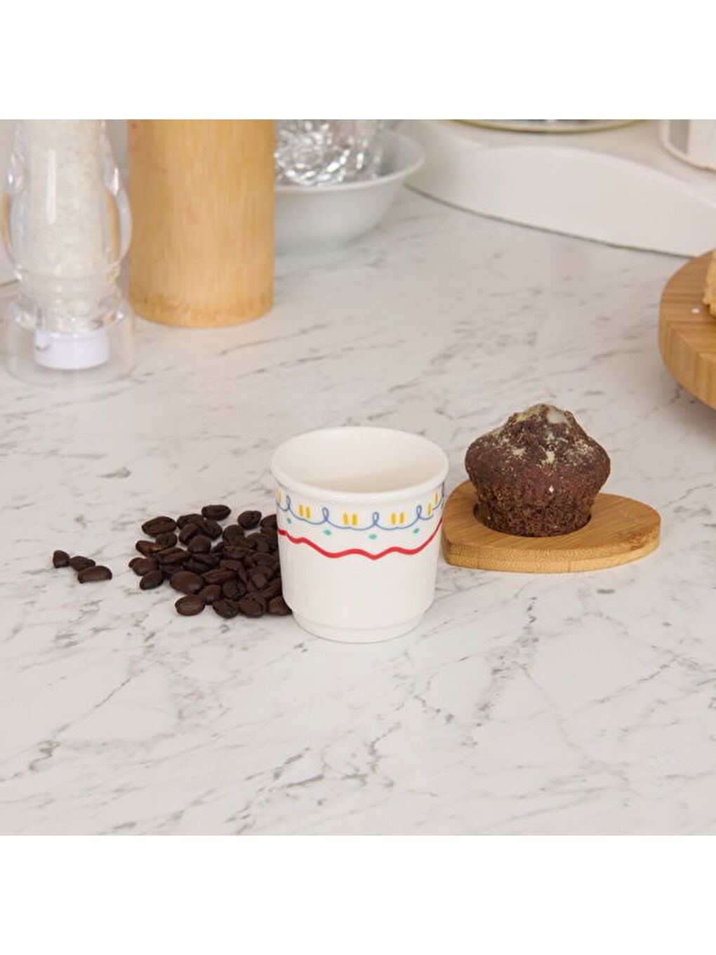 Karışık Kitchen Bonjour Espresso Fincanı - Renkli - 80 ml-2