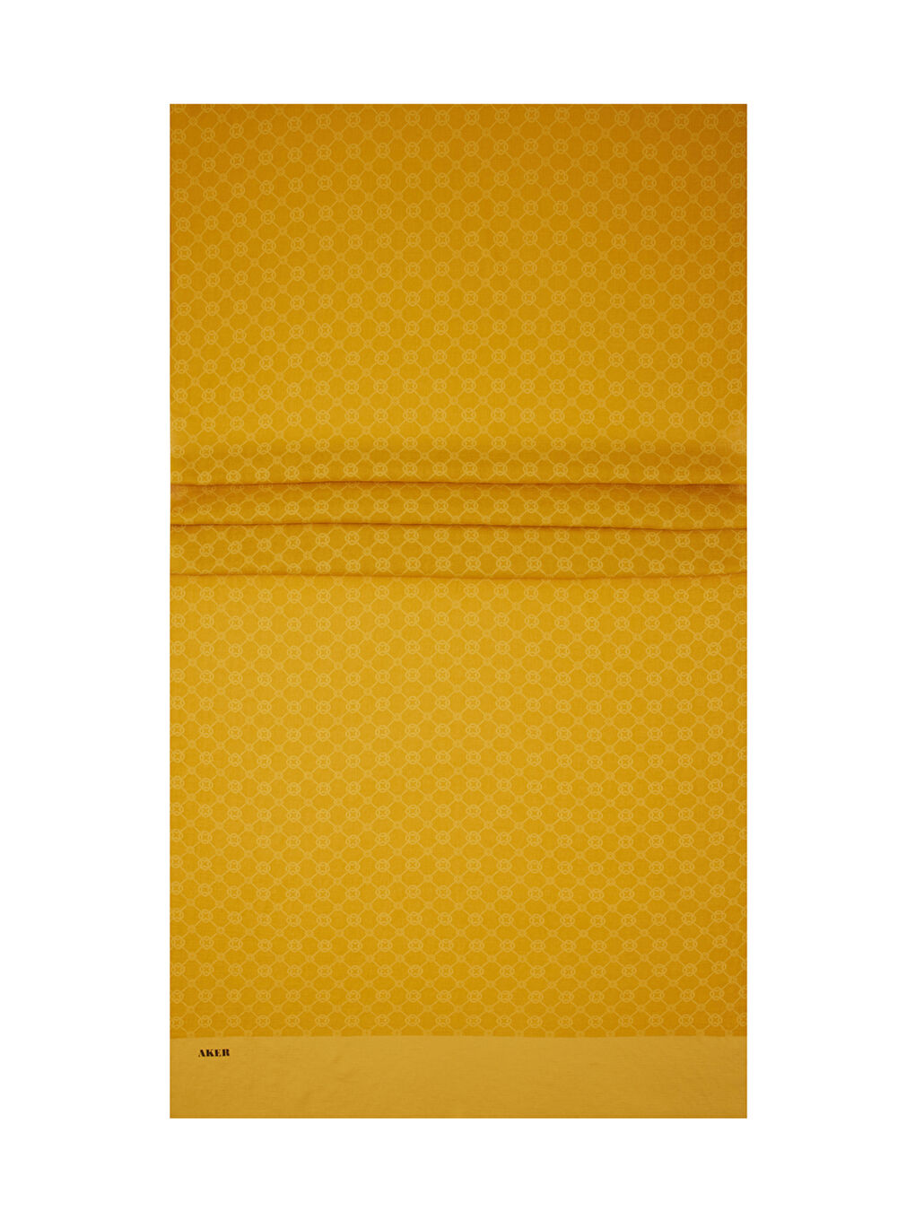 Sarı 75X190 Cm 1090100 Elegance Monogram Şal-1