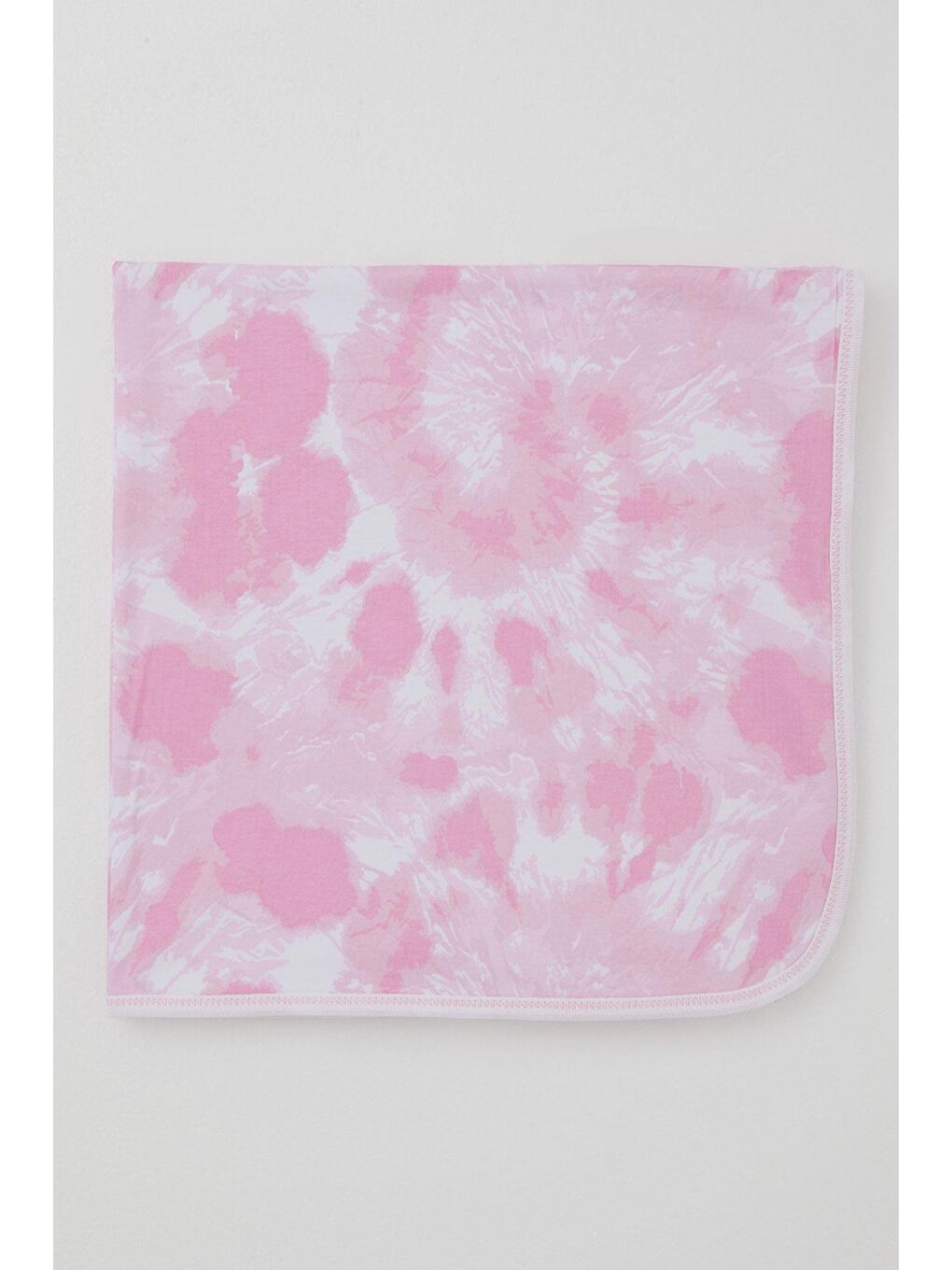 Yenidoğan Bebek Battaniyesi Batik Desenli Pembe (78 X 88 Cm)