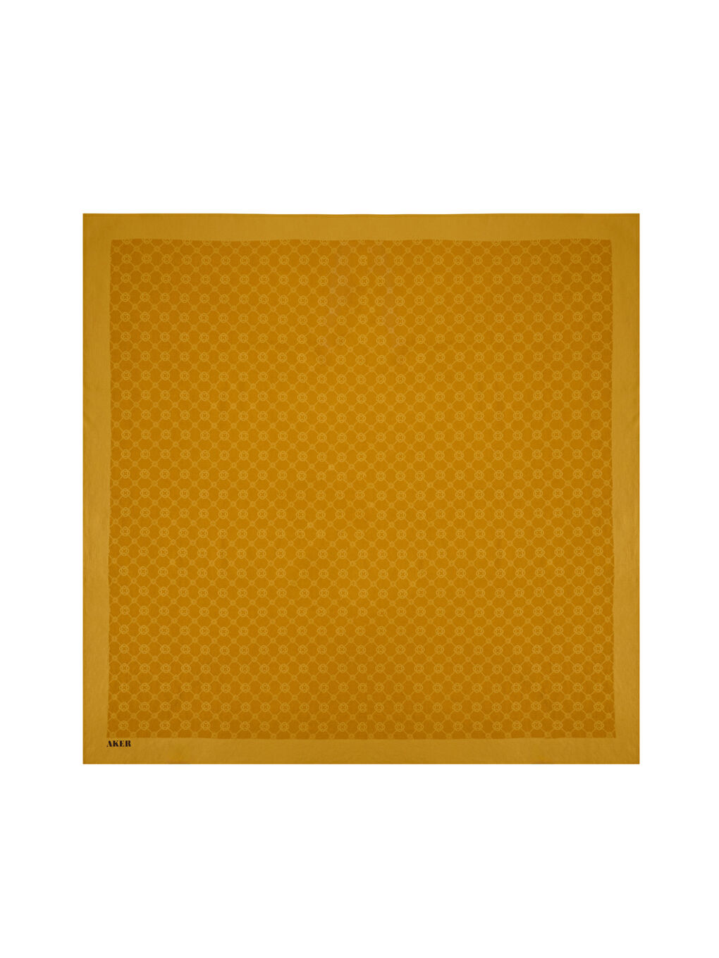 Sarı 100X100 1090500 Elegance Monogram Eşarp