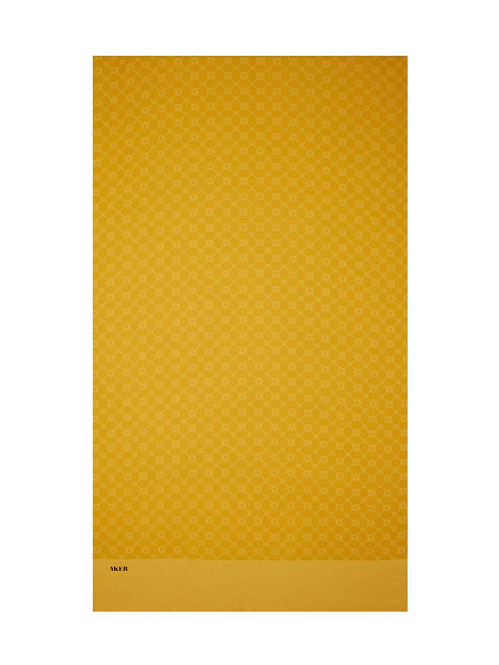 Sarı 75X190 Cm 1090100 Elegance Monogram Şal-3