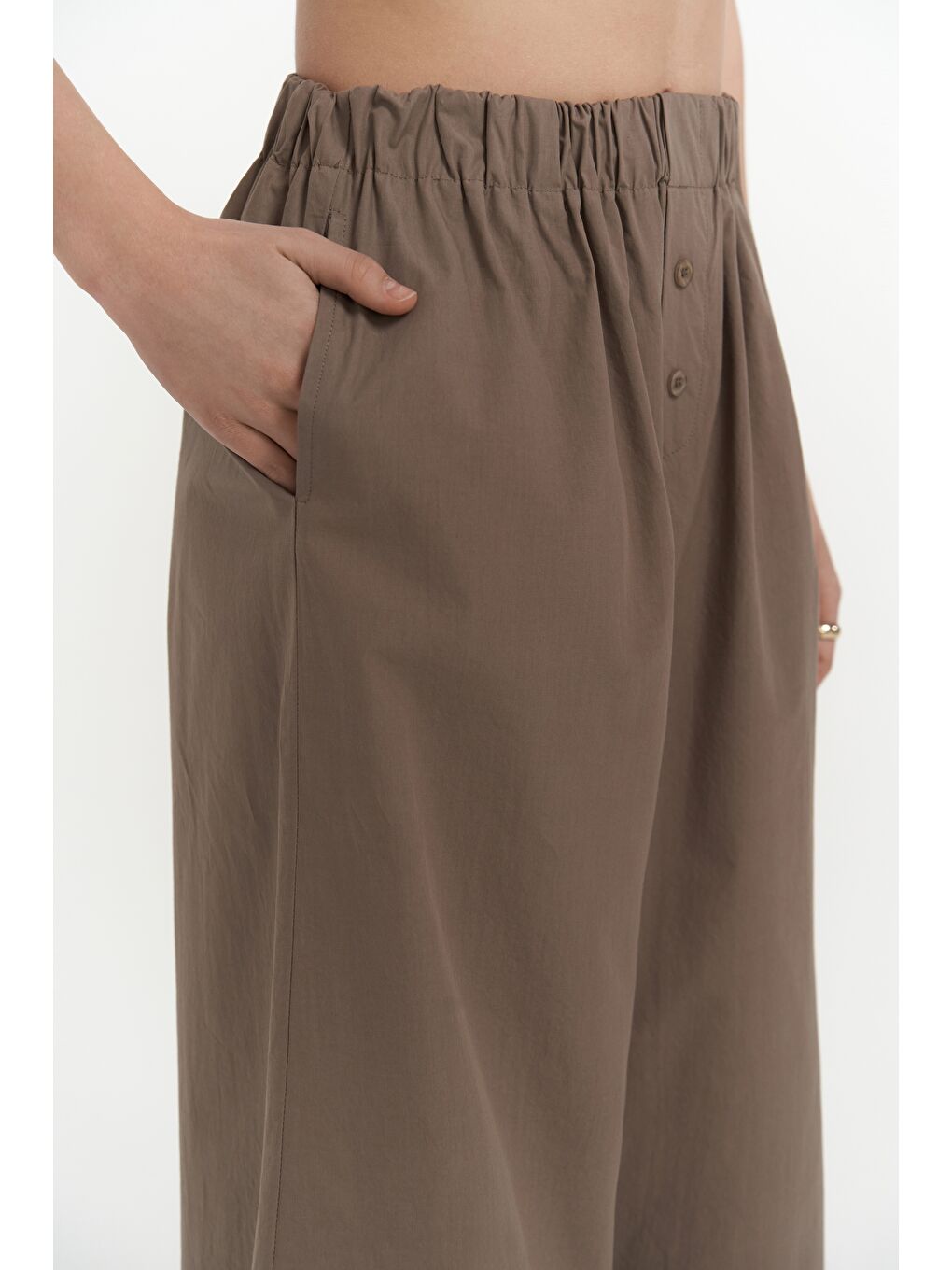 Kahverengi Mirabella Açık Kahve Gömlek Pantolon Takım-4