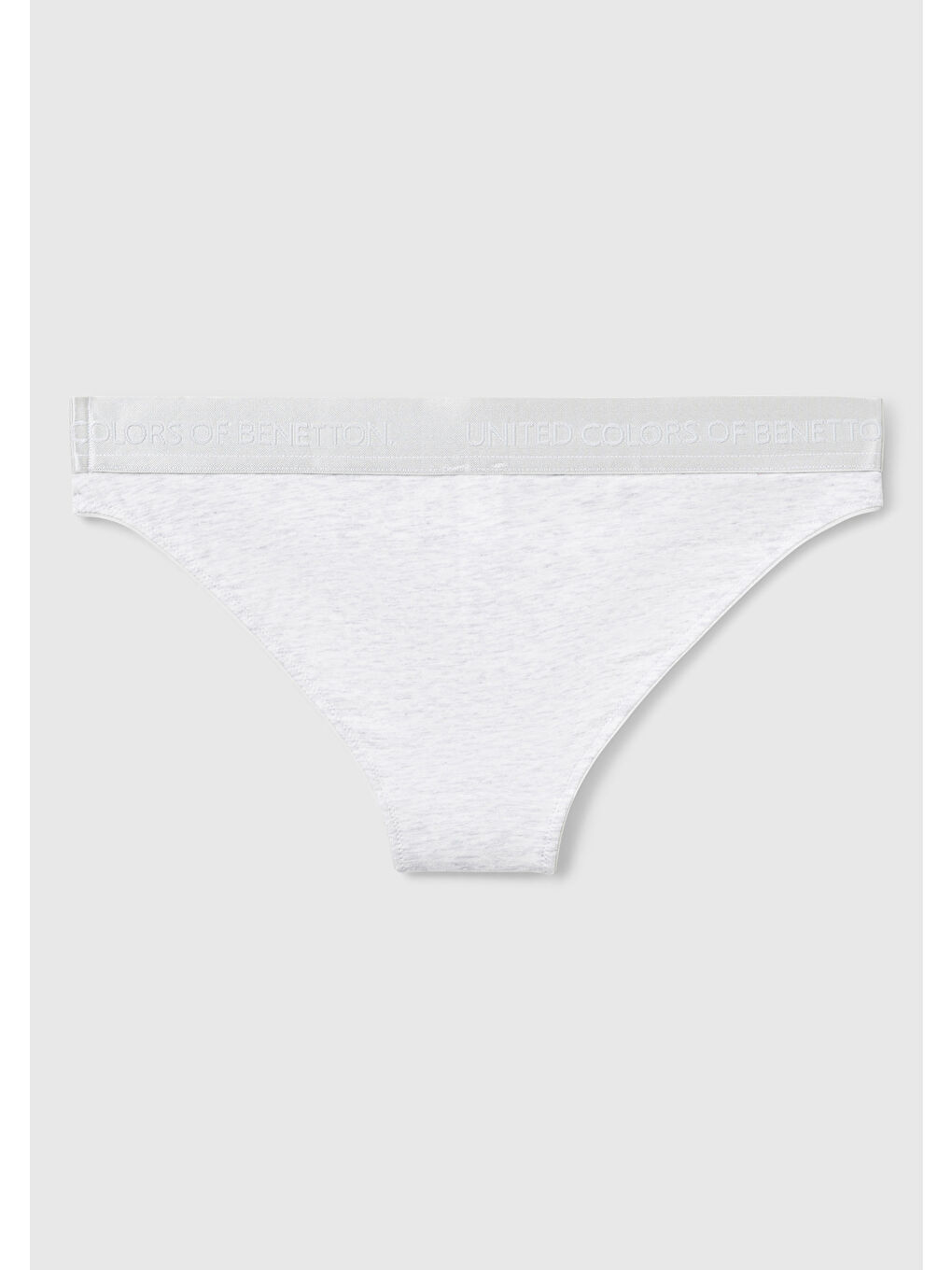 Kadın Gri Pamuk Karışımlı Logo Bantlı Hipster Kesim Külot-1