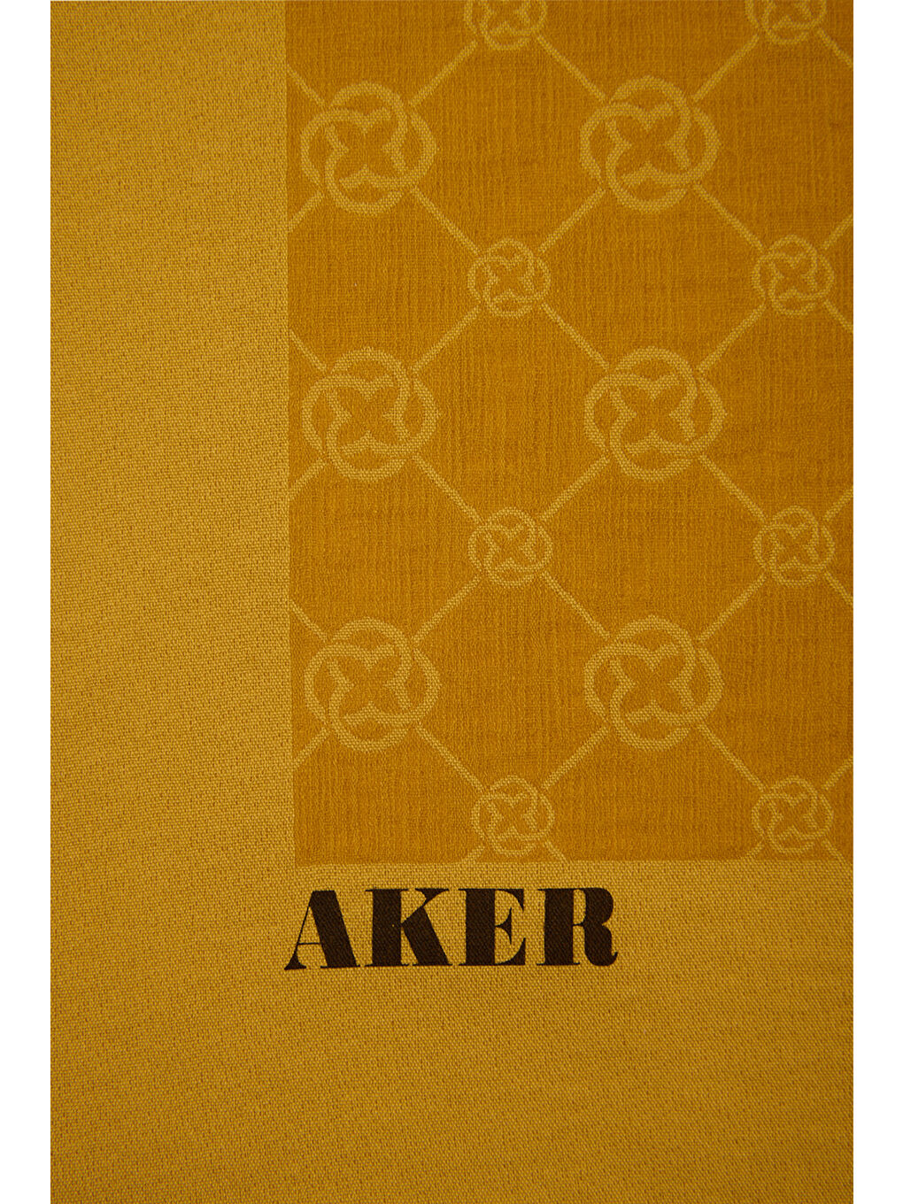 Sarı 100X100 1090500 Elegance Monogram Eşarp-1