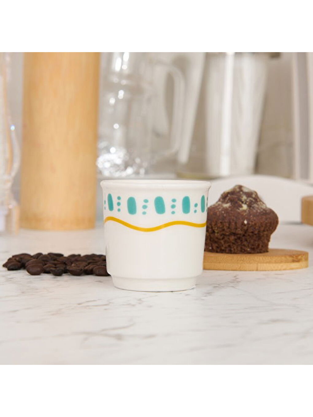 Karışık Kitchen Amour Espresso Fincanı - Renkli - 80 ml