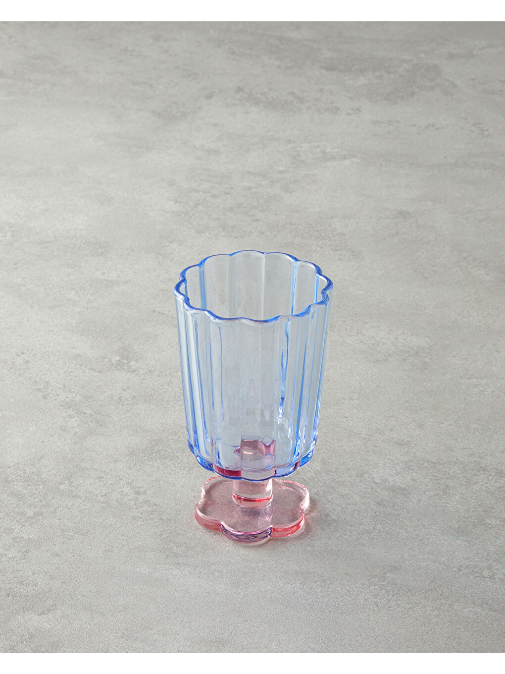 Springtime Cam 3'lü Bardak 280 ml Mavi - Pudra-1