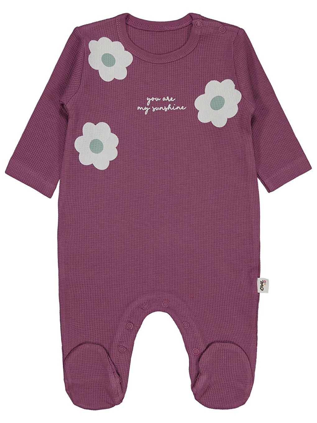 Baby My Sunshine Baskılı 1-9 AY Tulum - Pembe 9-12 Ay