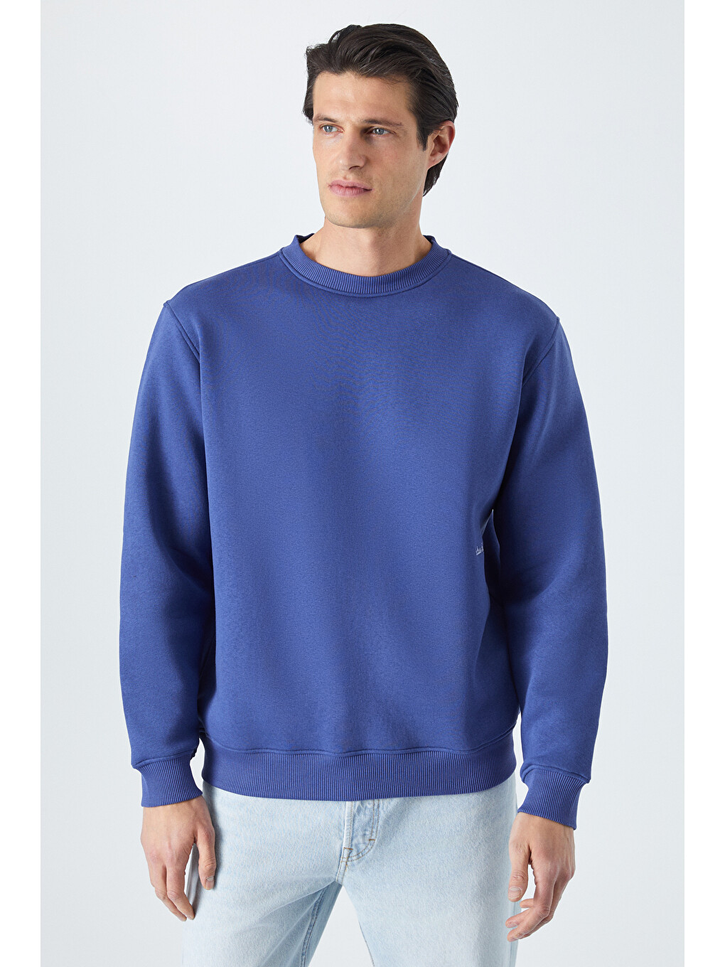 Dane Erkek Organik Kumaşlı Yumuşacık Koyu Mavi Sweatshirt-2