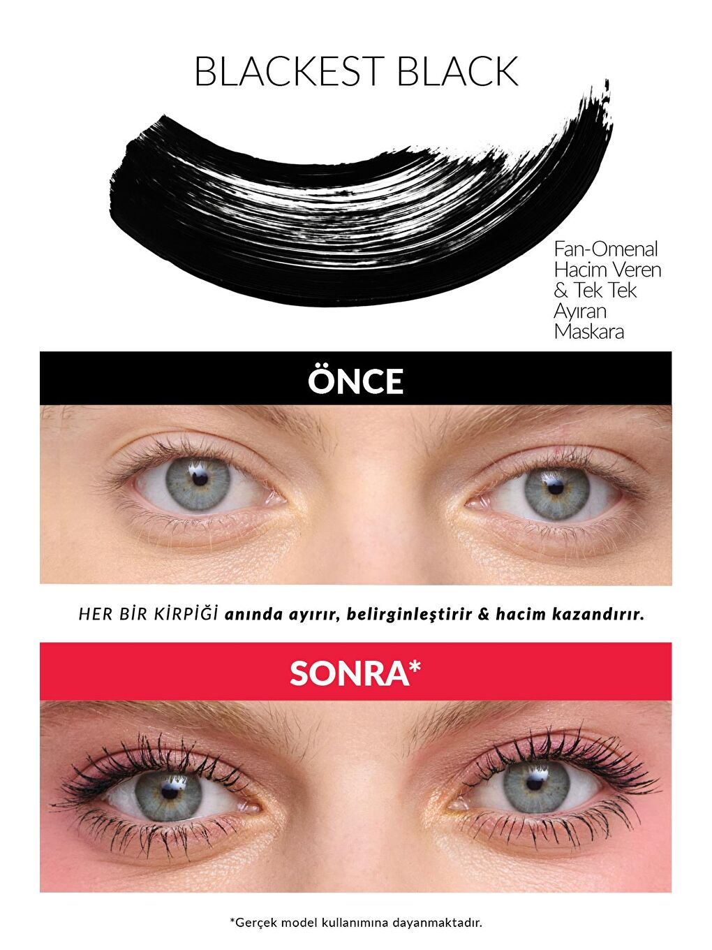 Fan-Omenal Maskara Siyah Göz Kalemi ve Blossom Dudak Yağı Paketi-1