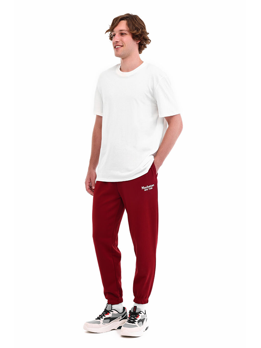 WL 23RUBY BTS129 5PR Bordo Kadın Eşofman Altı-2