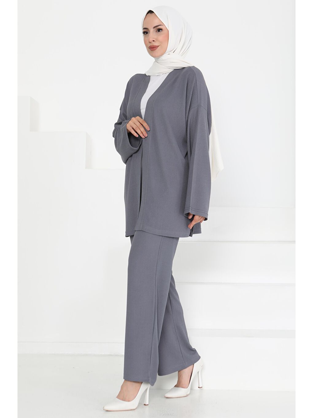 Cepli Kimono Takım Antrasit - 27131-1