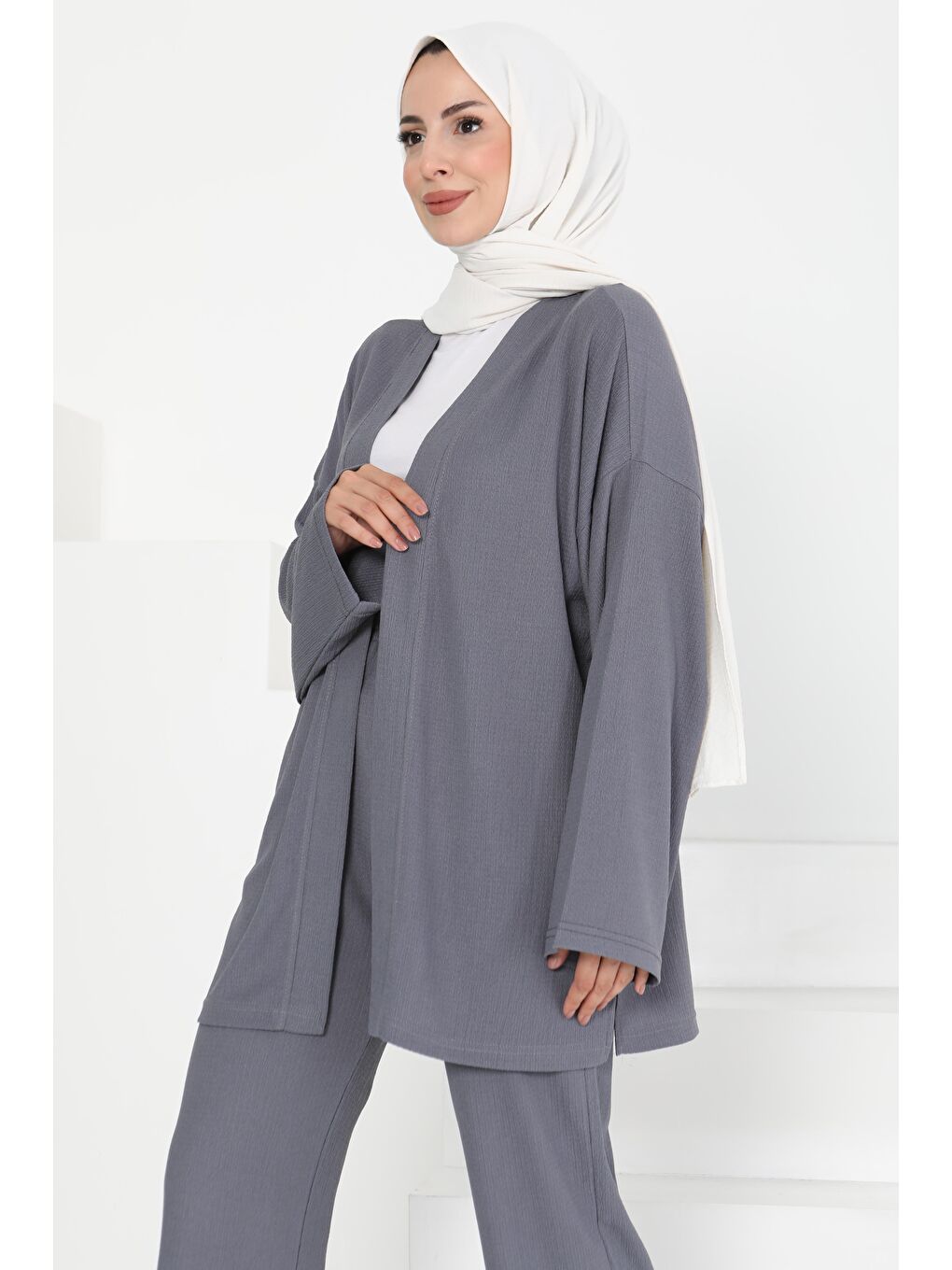 Cepli Kimono Takım Antrasit - 27131-2
