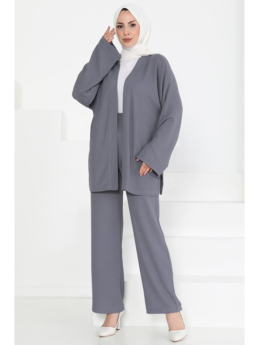 Cepli Kimono Takım Antrasit - 27131-3