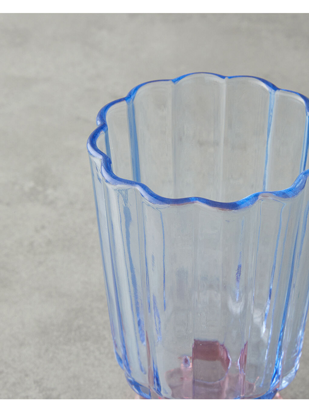 Springtime Cam 3'lü Bardak 280 ml Mavi - Pudra-2