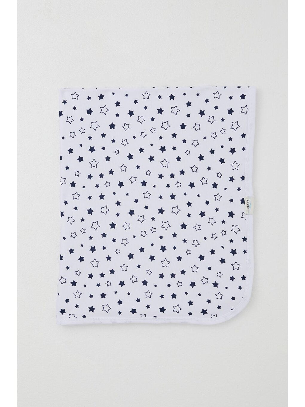 Yenidoğan Bebek Battaniyesi Yıldız Desenli Beyaz (80 X 90 Cm)