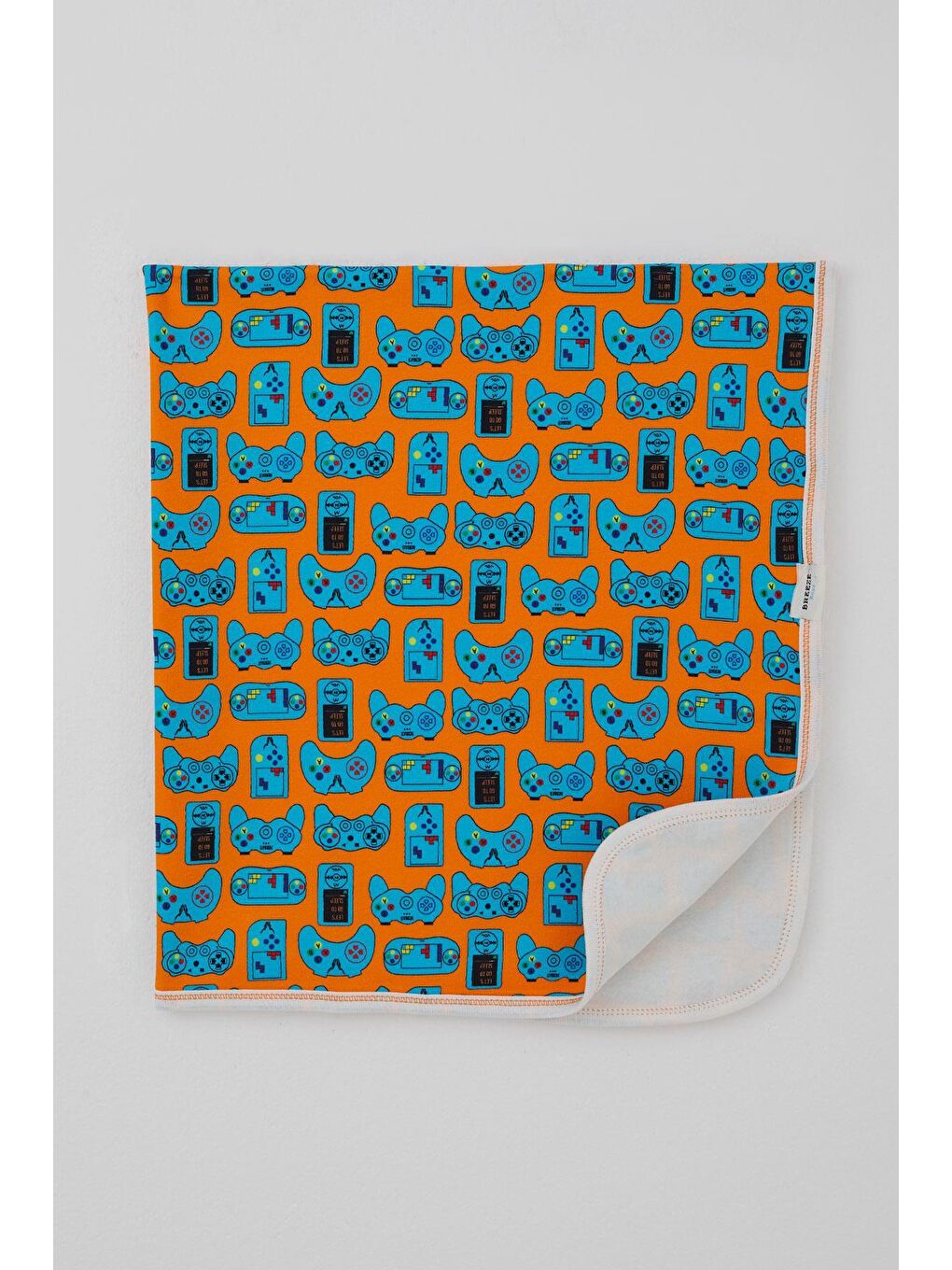 Yenidoğan Bebek Battaniyesi Oyun Kumandalı Mini Oyuncu Turuncu (76 X 87 Cm)-1