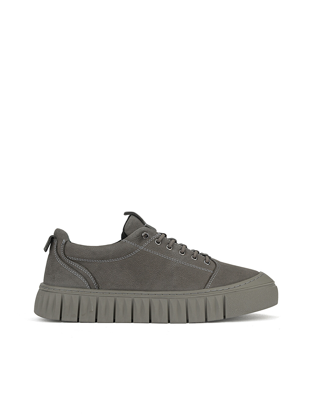Erkek Hakiki Deri Sneaker 1631040zk2609 Gri