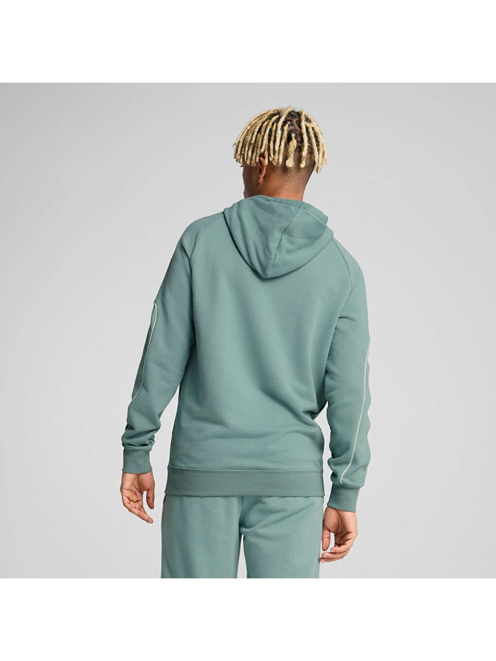 Yeşil Sport Erkek Kapüşonlu Sweatshirt-2