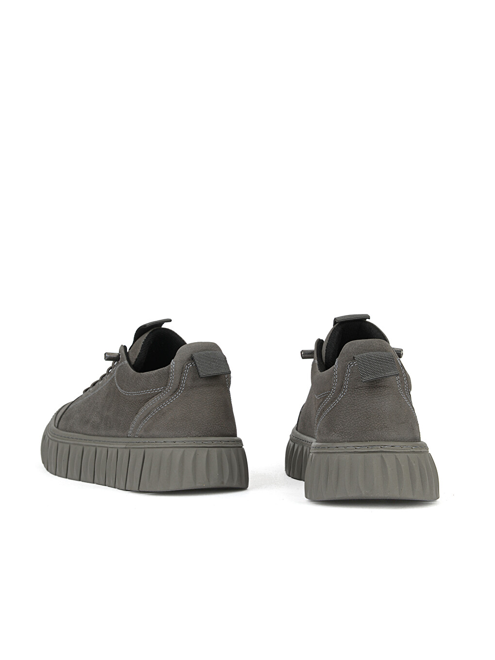 Erkek Hakiki Deri Sneaker 1631040zk2609 Gri-2