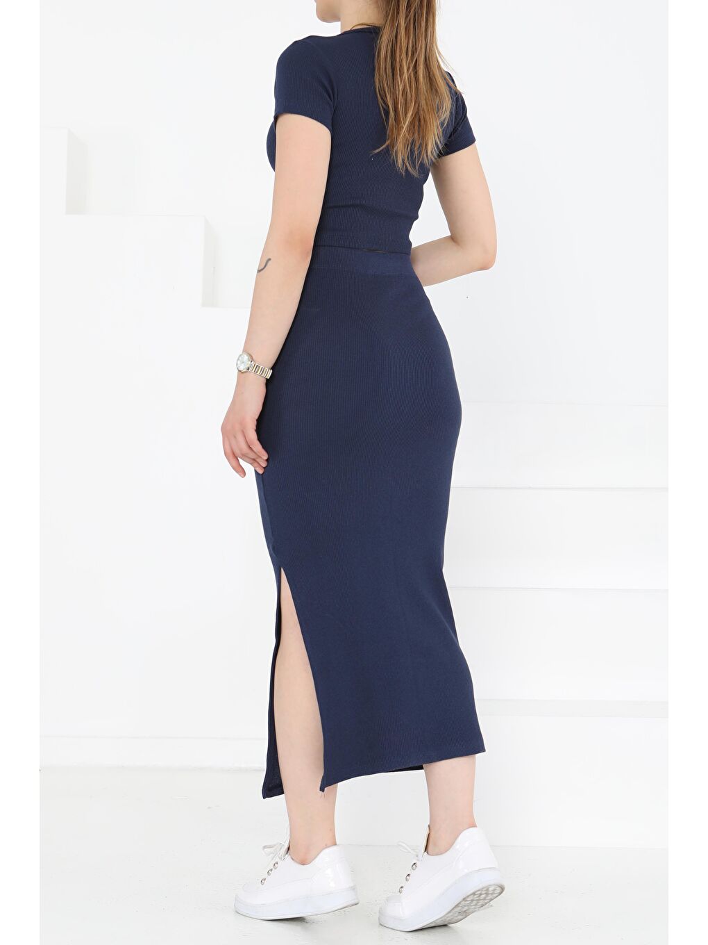 Kısa Kollu İkili Takım Lacivert - 27231-3