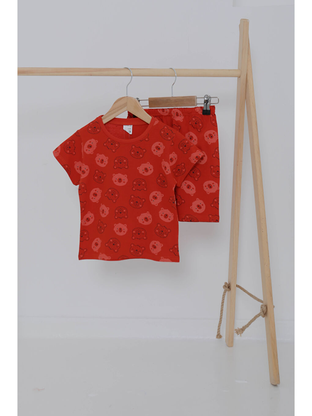 Kırmızı Erkek Çocuk Kirmizi Desenli İkili Takım - 27060