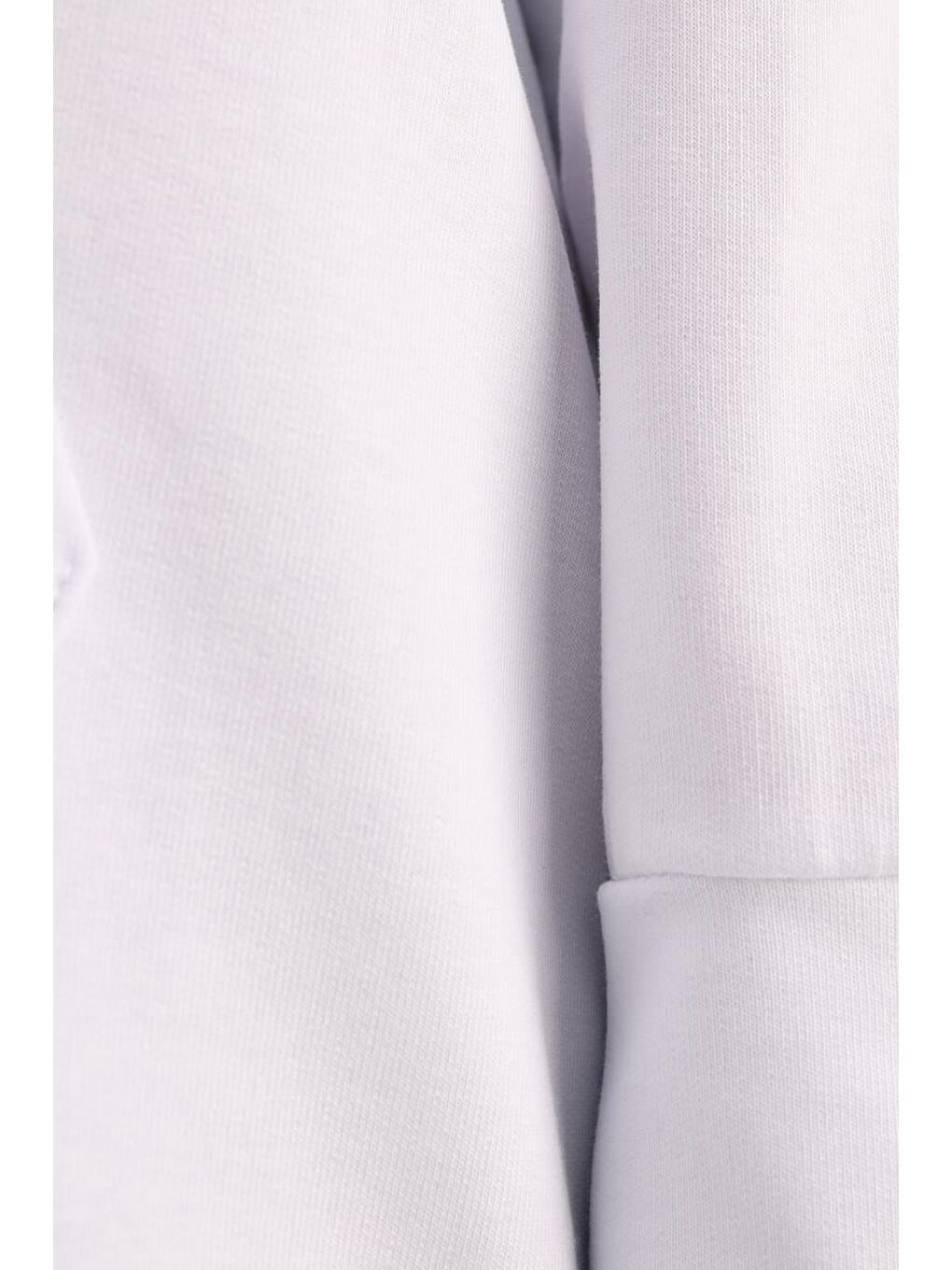 Beyaz Kapüşonlu Kanguru Cepli Sweatshirt-5