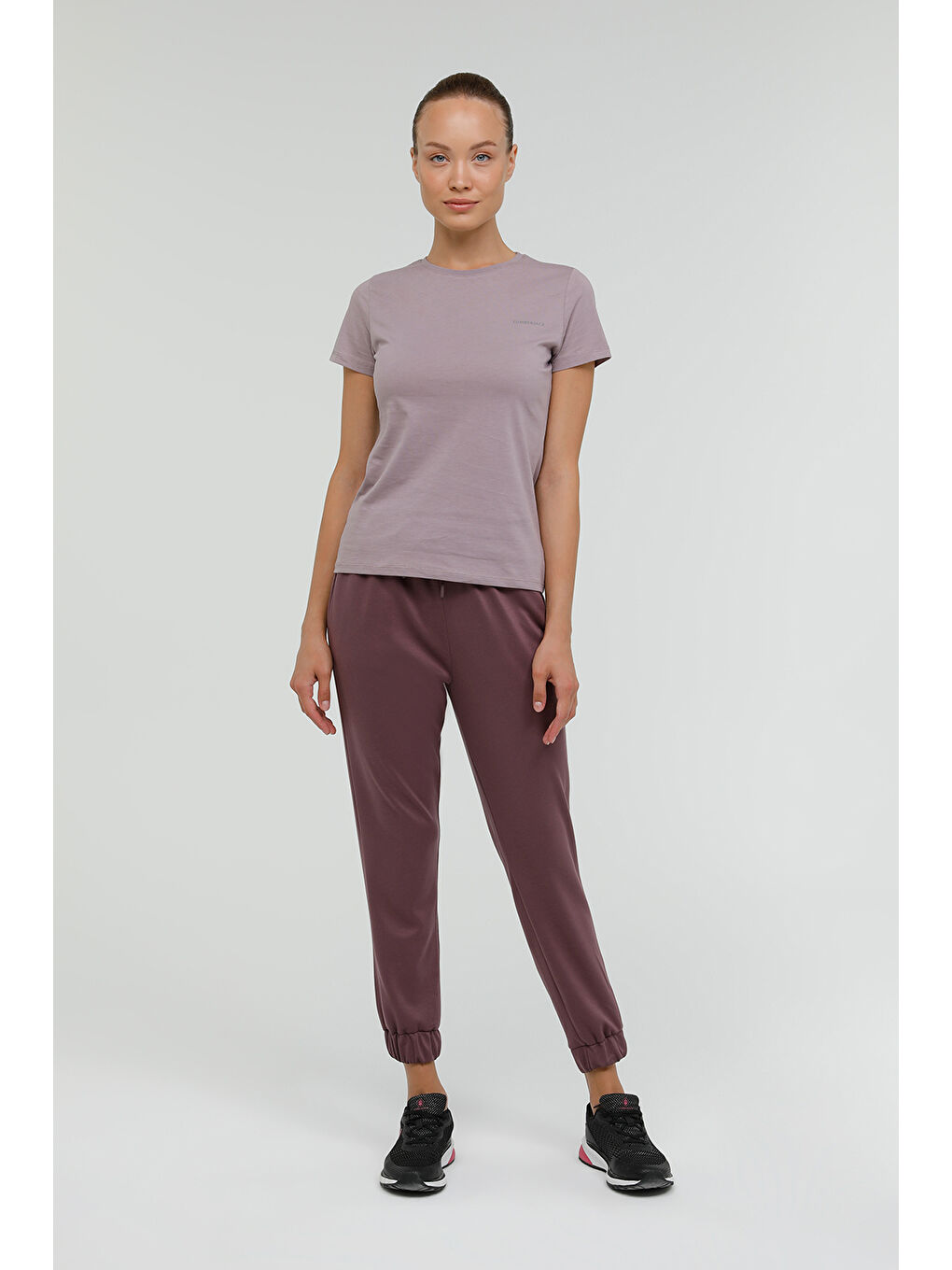 Mor W-CT122 BASIC C NECK T-SH PASTEL MOR Kadın Kısa Kol T-Shirt-2