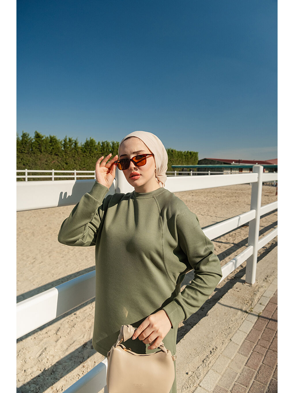 Kadın Yarasa Kol İkili Takım Yeşil-4