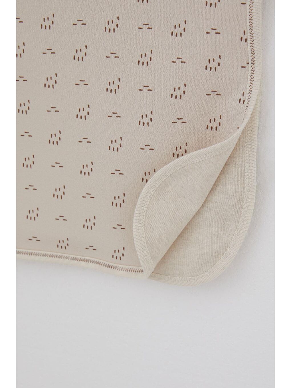 Yenidoğan Bebek Battaniyesi Desenli Bej (76 X 88 Cm)-2