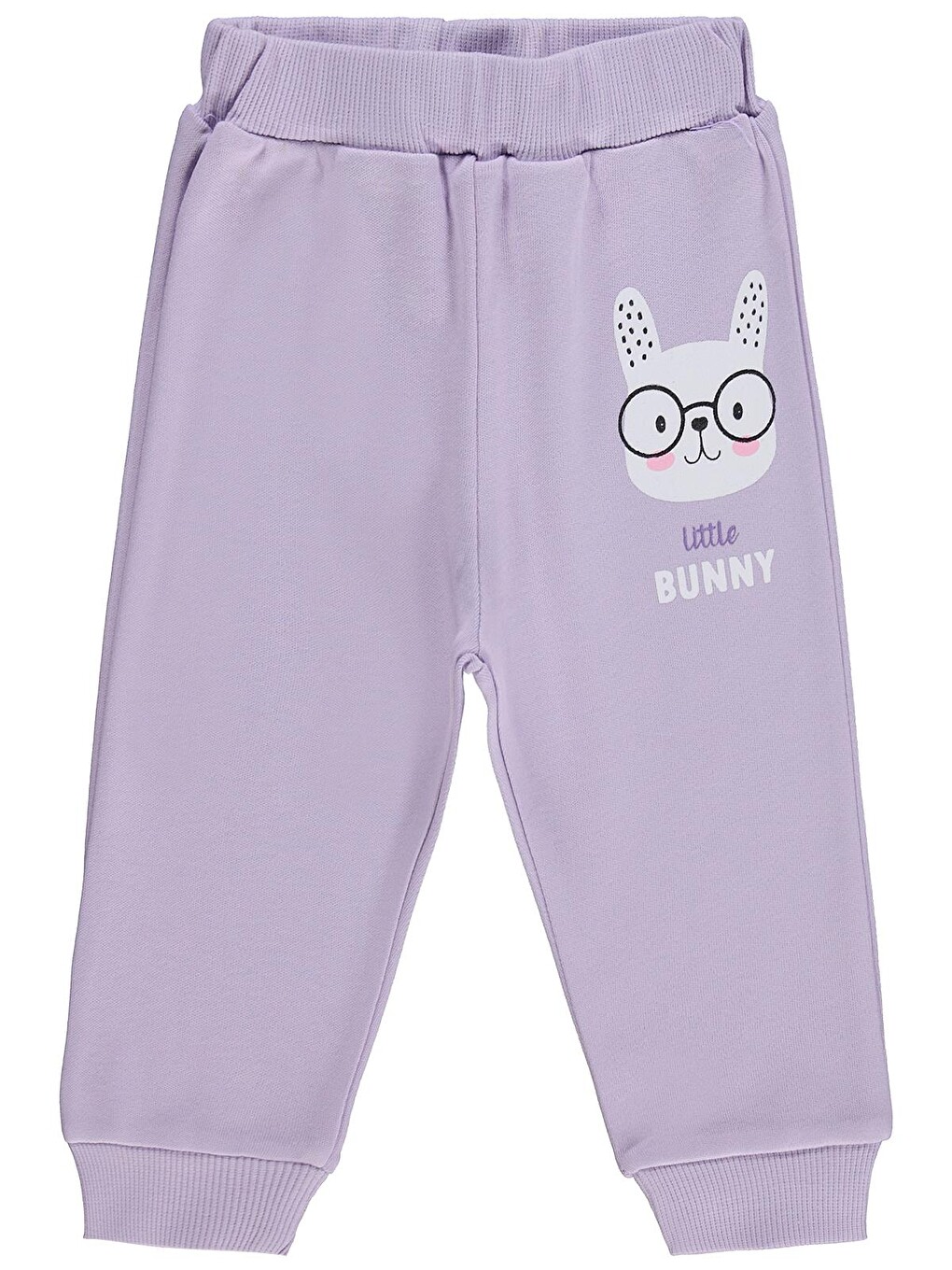 Baby Little Bunny Baskılı 6-18 Ay Tek Alt Bebe - Lila