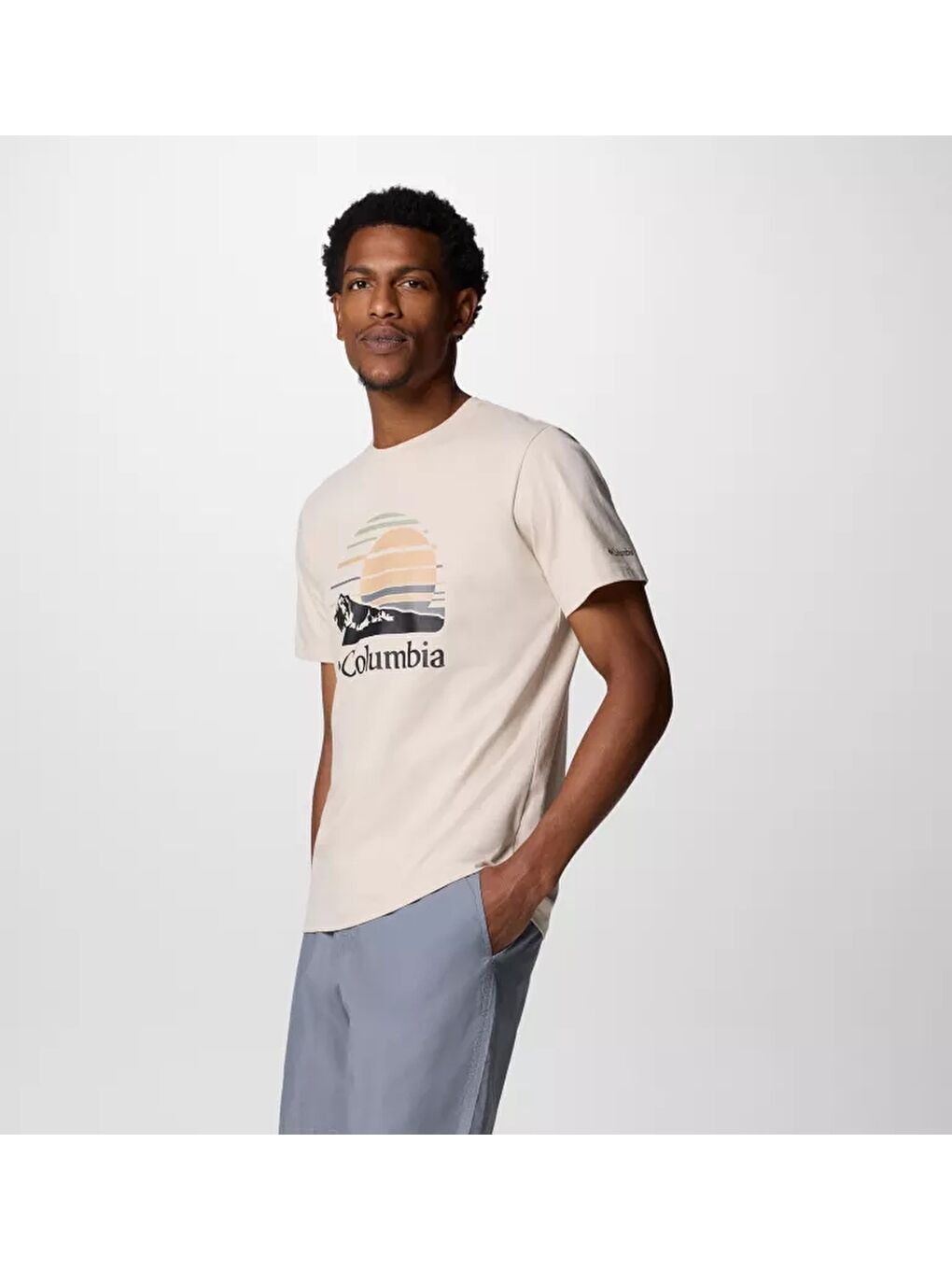 Bej CSC M Peaceful Perspective SS Tee CS0412-2