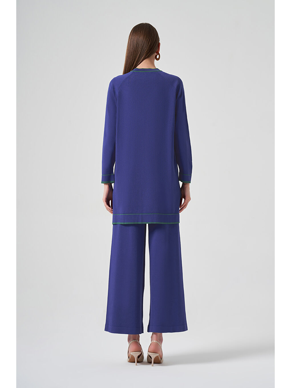 Merserize Bol Paça Pantolon 002 İndigo-1