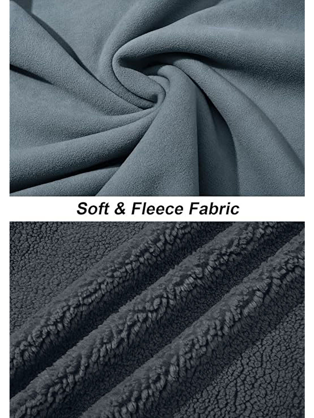 Gri Oversize Pelüş Sweatshirt Erkek Polar Sweatshirt Erkek Sweatshirt OVERSIZE-PELUSS-3