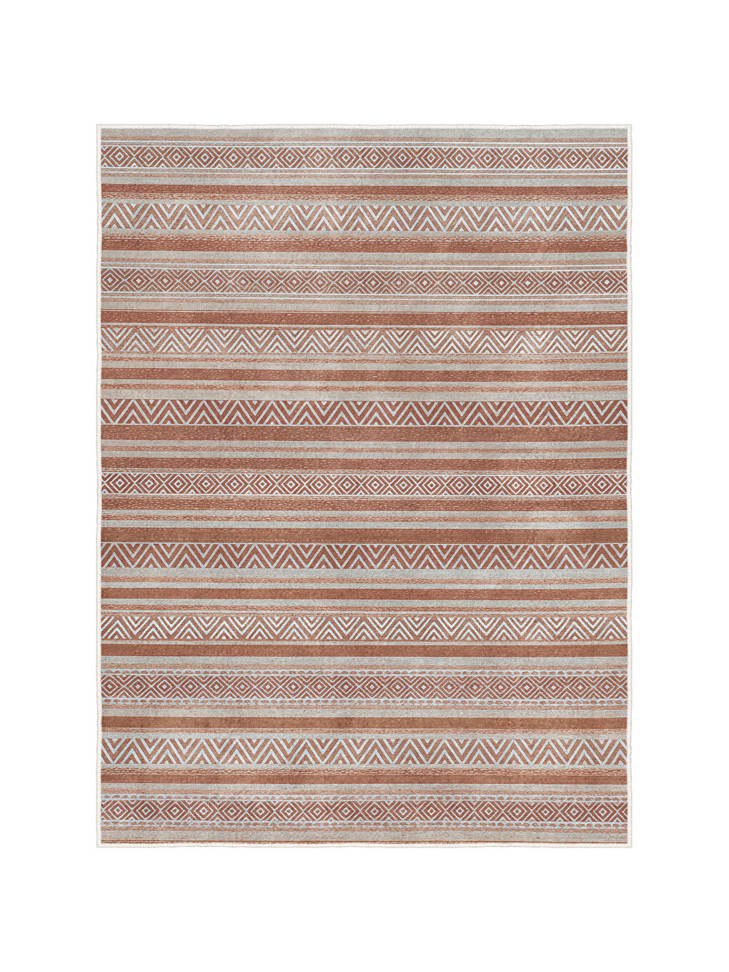 Pembe Dekoratif Özel Tasarım Yıkanabilir İnce Kaymaz Tabanlı Modern Halı KECE FR35