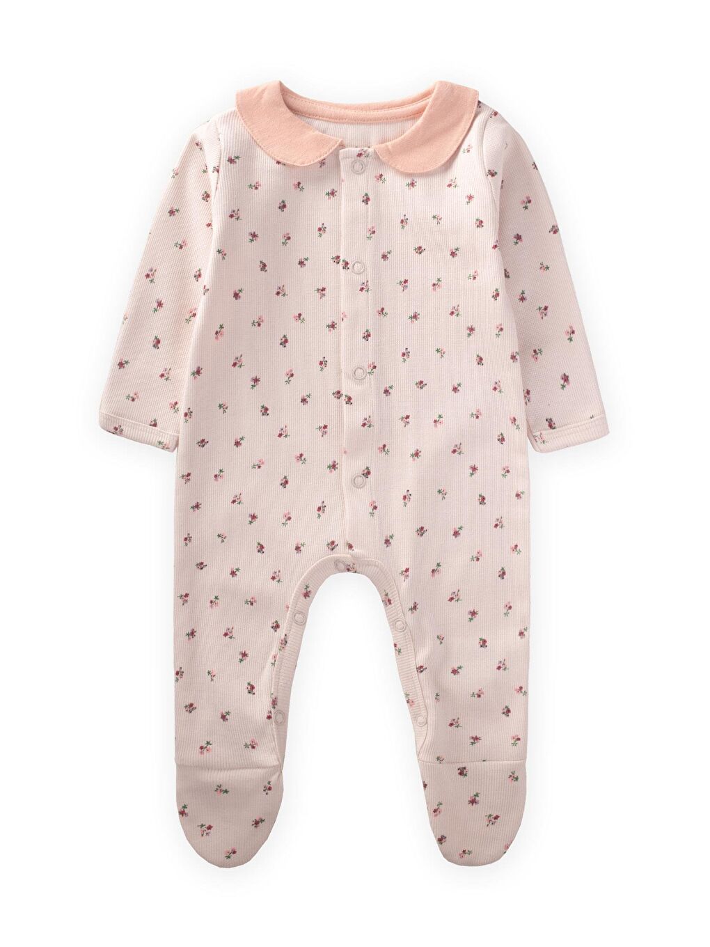 Ekru Kız Çocuk Çiçek Tulum