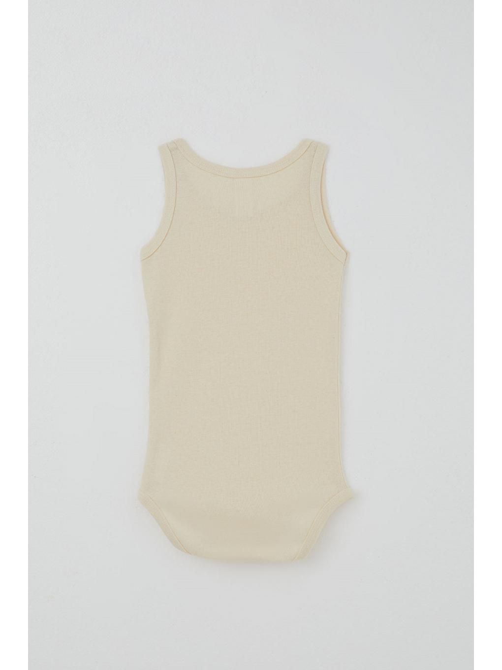 Ekru Erkek Çocuk Çıtçıtlı Atlet Zıbın Body Basic Krem (1-3 Yaş)-1