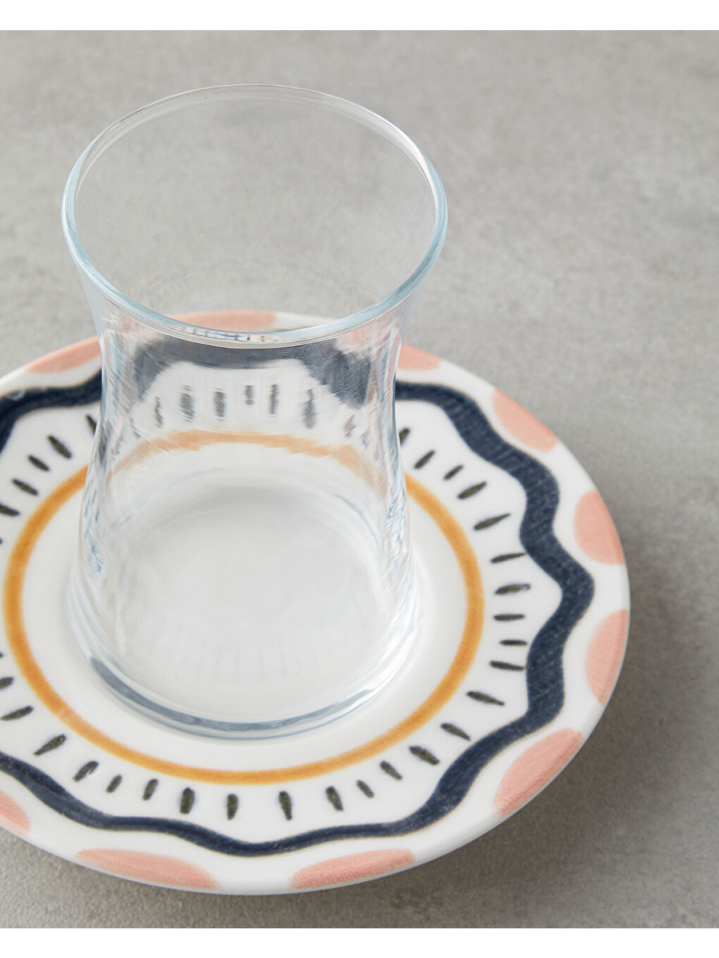 Alvina Porselen 12 Parça 6 Kişilik Çay Seti 165 ml Mavi - Pembe-3